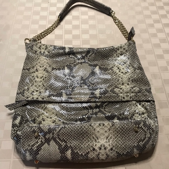 Large Purse Handbag‎ Reptile Print 15.5 X 13.5 - Picture 1 of 7